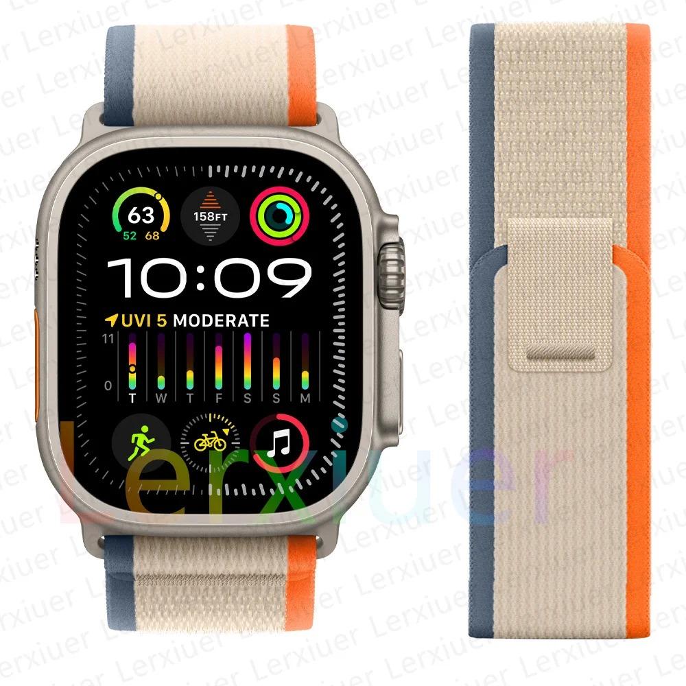 Ремешки для Apple Watch ultra2 ремешок 49мм 46мм 42мм 44мм 40мм 45мм 41мм Trail loop браслет correa iwatch series se 3 7 8 9 10 11