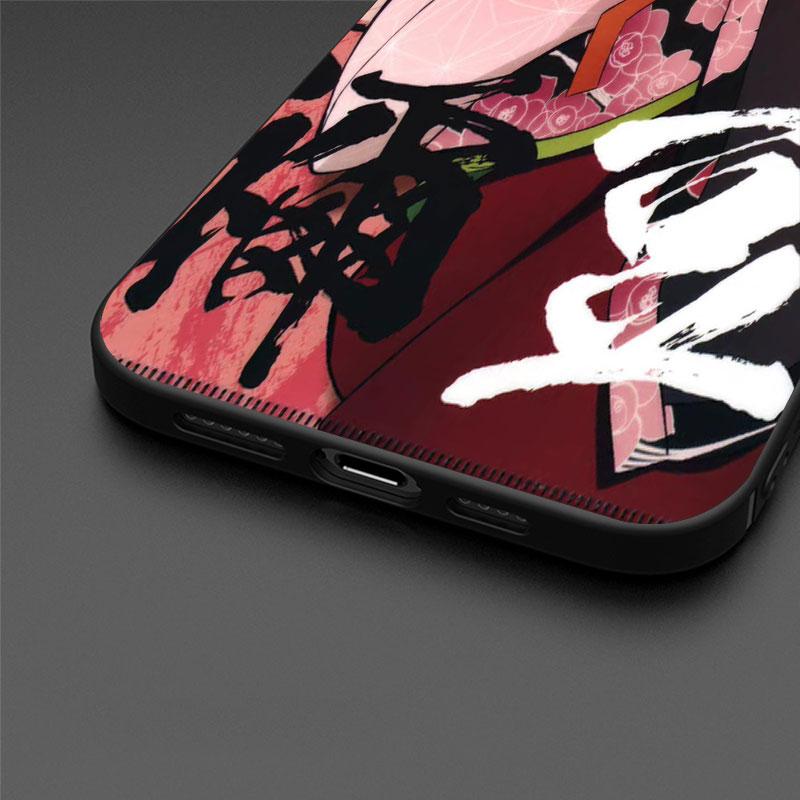 Мягкий чехол для Apple iPhone 11 13 Pro Max 14 12 Mini 7 8 Plus X XS XR SE 2020 6 6S 5 5S чехол для телефона Funda Demon Slayer Anime Capa