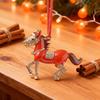 Пони Рождественское украшение Страз Зодиакальная Лошадь Подвеска для украшения елки Сверкающий Праздничный Шарм Удача Лошадиная Тема Украшение