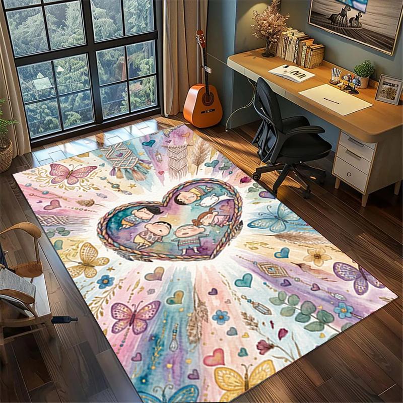 Crayon Shin-chan Area Rug Non Slip Washable Large Carpet Bedroom Gamer Room Decor