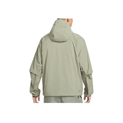 Мужская модная куртка с капюшоном на молнии Windrunner Tech Woven, цвет светло-армейский-зеленый HM7152-320