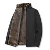 Winter and Autumn New Solid Color Young and Middle-aged Casual Velvet Thickened Jackets for Men