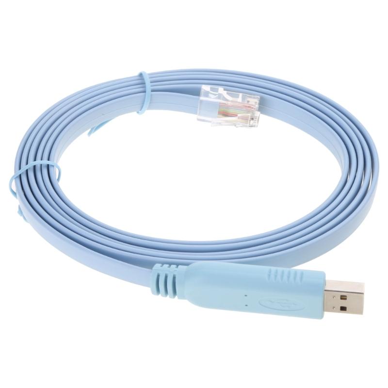 Router Console Cable USB to RJ45 Console Cable for H3C Router Rollover Console Wire Faster Data Transmission Cord
