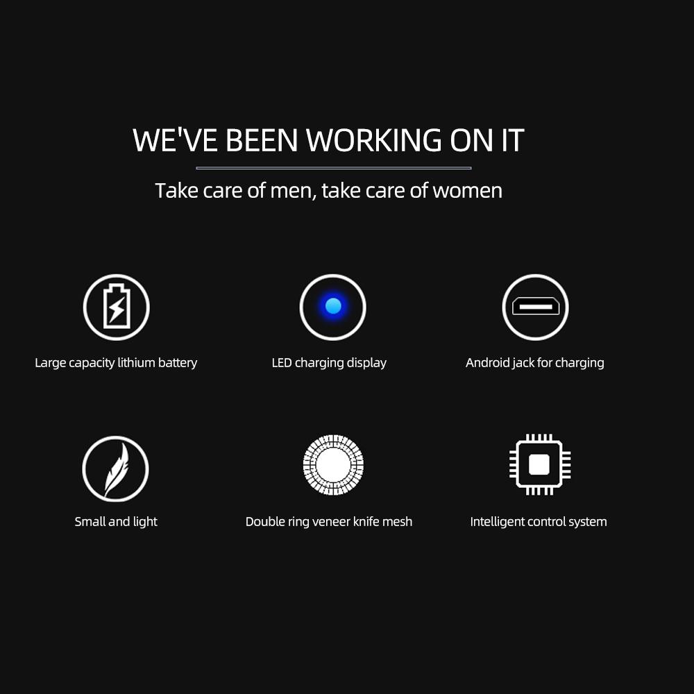 USB Rechargeable Mini Electric Shaver Washable Razor Micro-vibration Motor Anti-scratch Electric Epilator Body Face Hair Remover Trimmer for Home