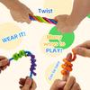 6Pcs Silicone Sensory Stick Toy Stress Relief Textured Rod Fidget Toy Portable