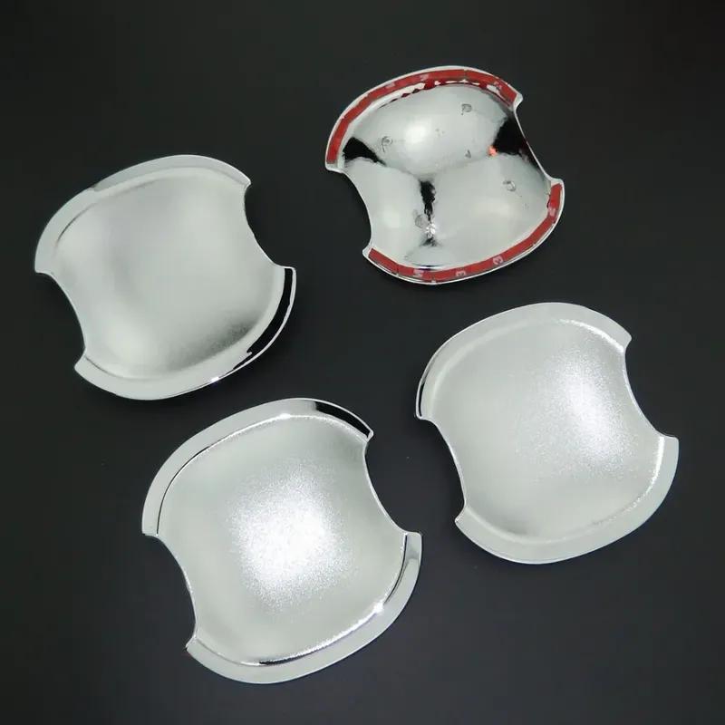 Handle Chrome Silver Door Bowl Cover For Hyundai Santa Fe Santafe 2007-2012 Cars Accessories Stickers