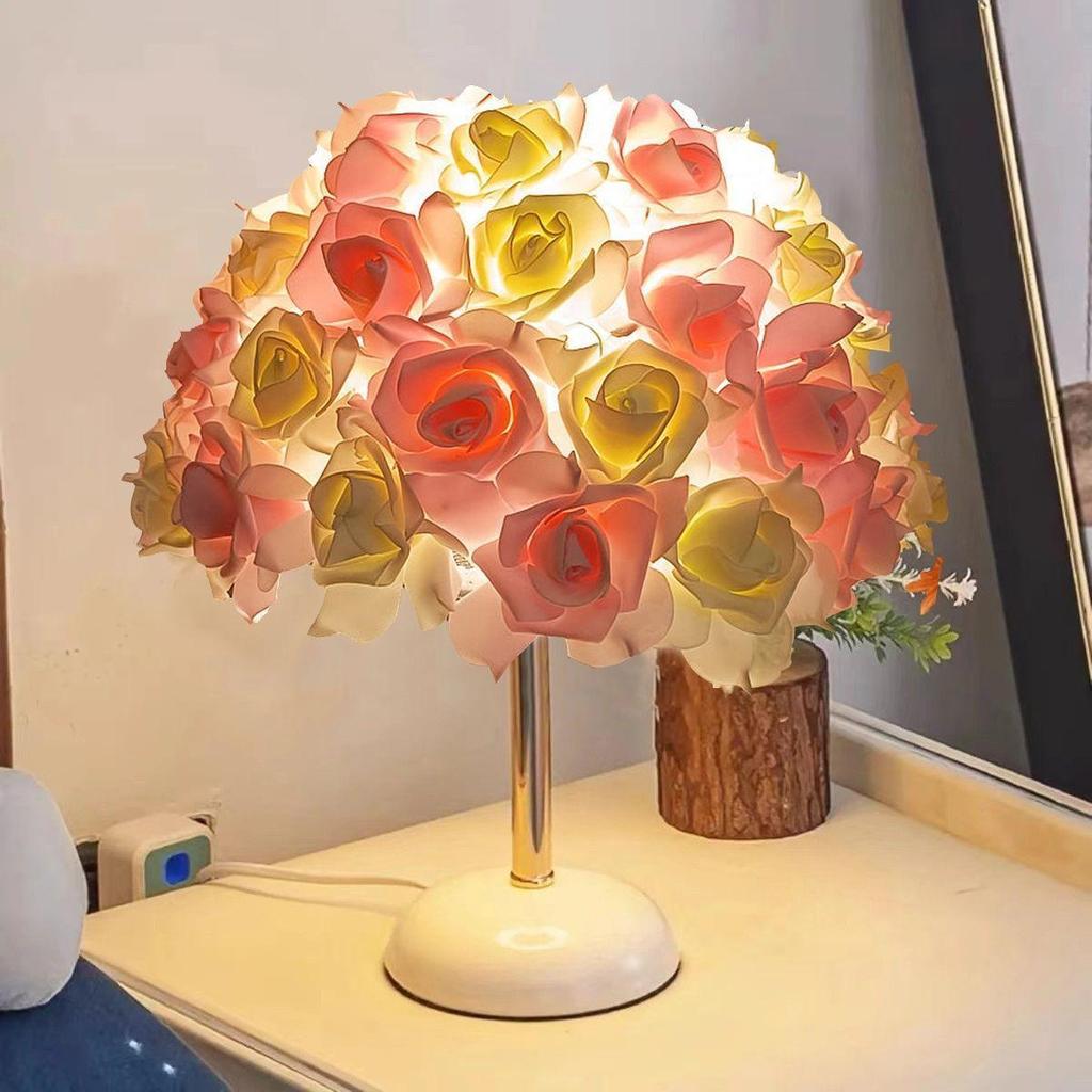 Elegant Eye-Care Feather Remote Table Lamp - Perfect for Live Room Decor, Living Room Ambiance, and Bedroom Bedside Lighting.