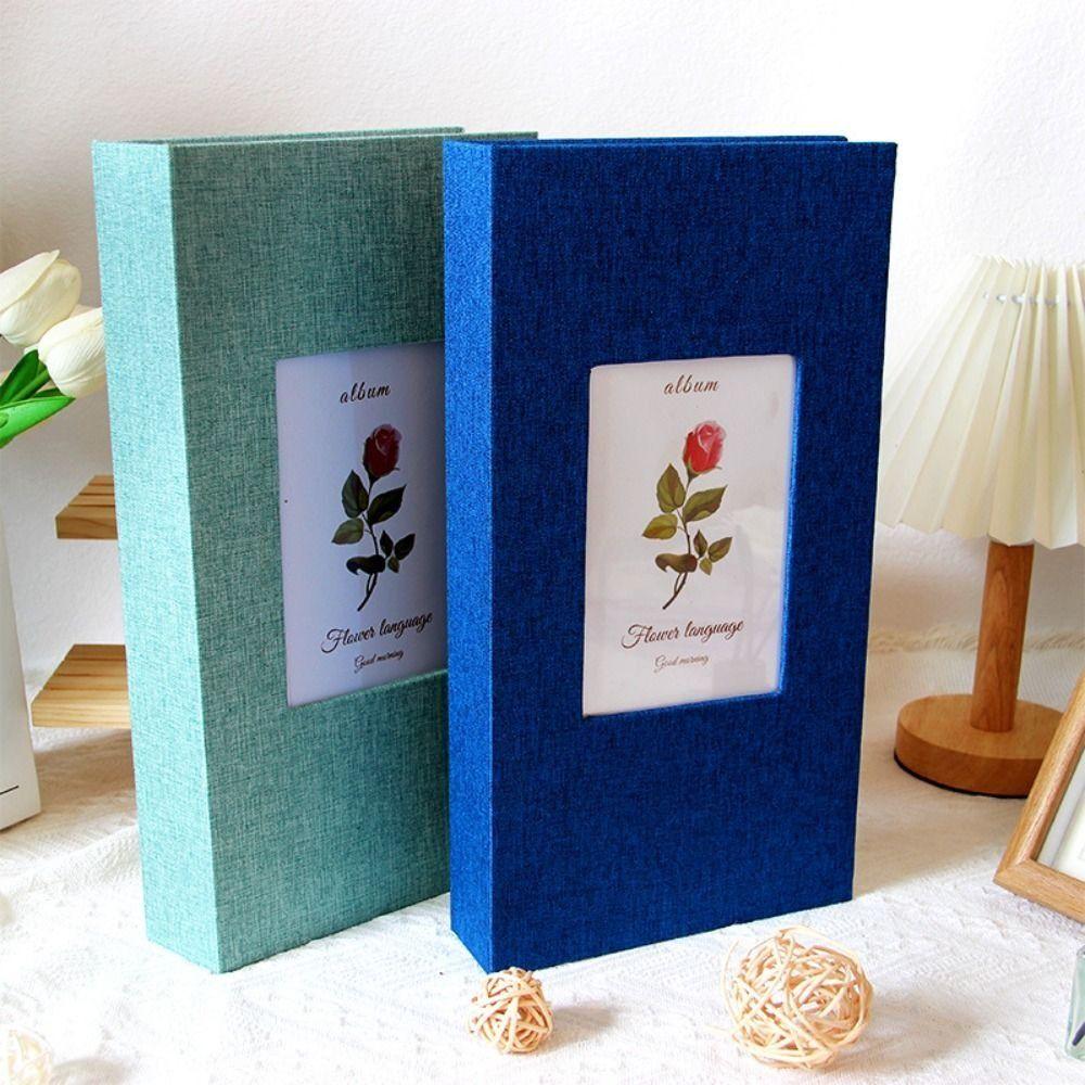 Linen Photo Album 300 Sheets Picture Albums Inset Souvenir Photos Books Photo Storage
