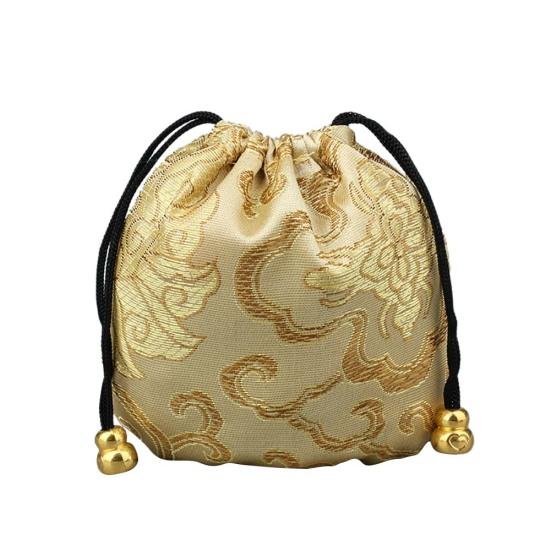 Яркая цветная китайская сумка на удачу, подарочная сумка для хранения с благоприятным облачным дизайном