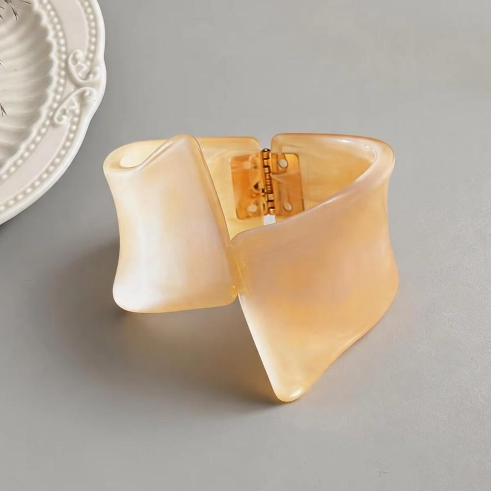 Resin Open Bangle Large Street Shot Jewelry Vintage Geometric Bracelet For Women Gift
