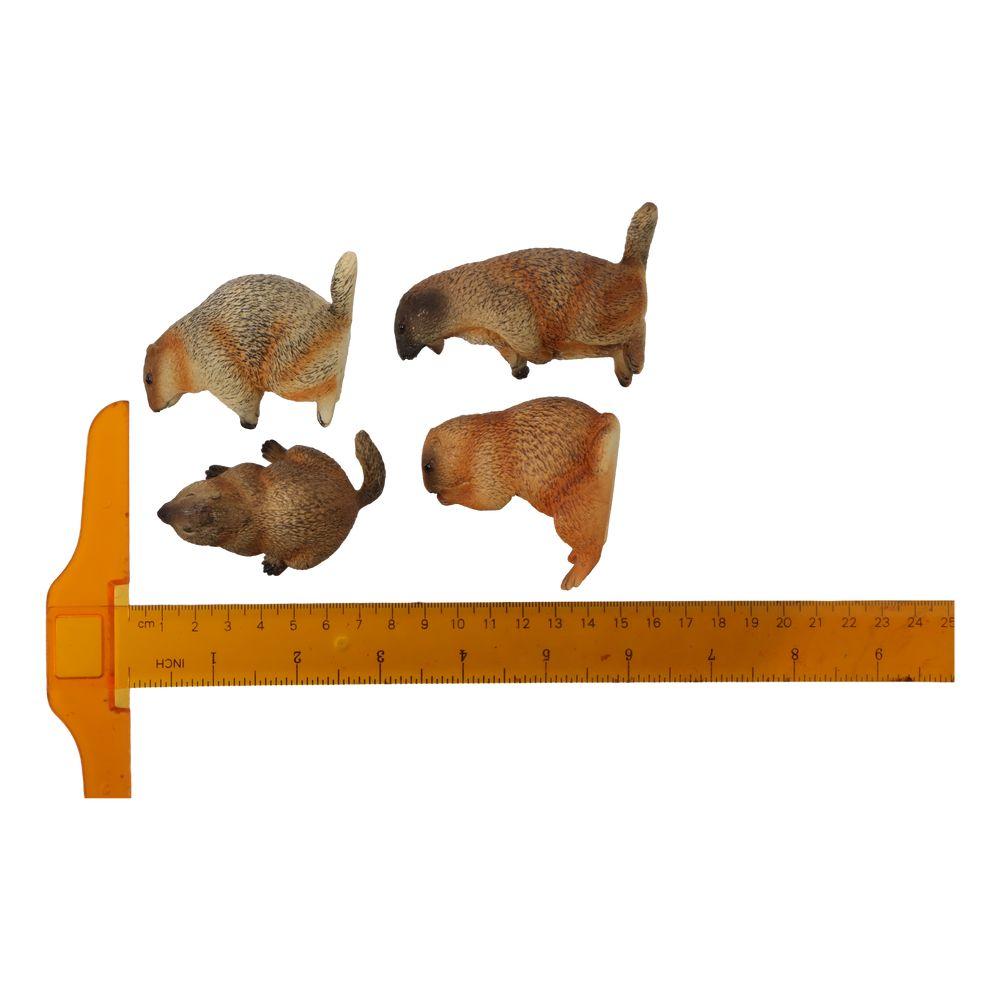 Фигурка дикого животного Marmot Искусственное украшение Пластиковая фигурка сурка Дом