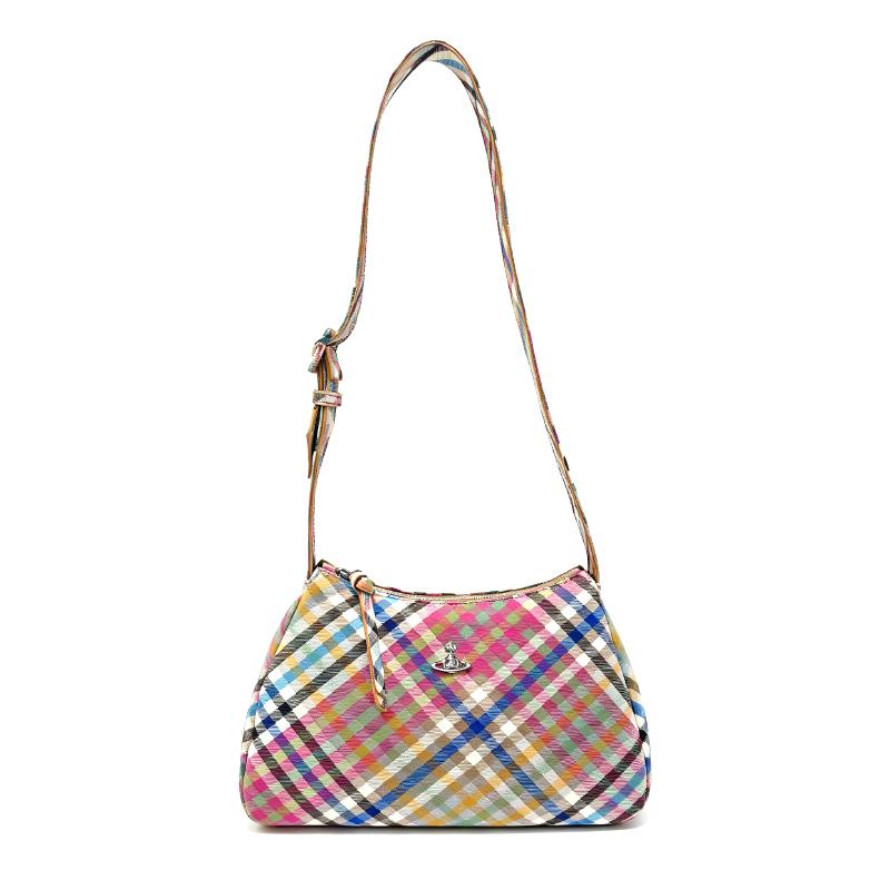 Vivienne Westwood Classic Tartan Fabric Shoulder Bag Women bags 4602000UW-W01CV-O215