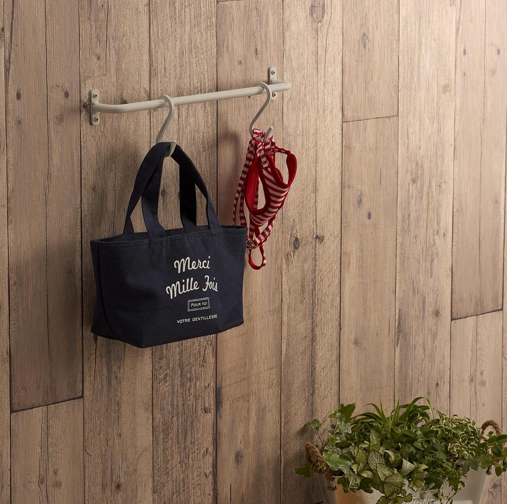 SANEI Iron Bar Antique Style Towel Small Item Rack, Rack, Multi-Purpose, 365mm, Black, W5717-365-D