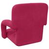 Adjustable Floor Chair Burgundy Velvet