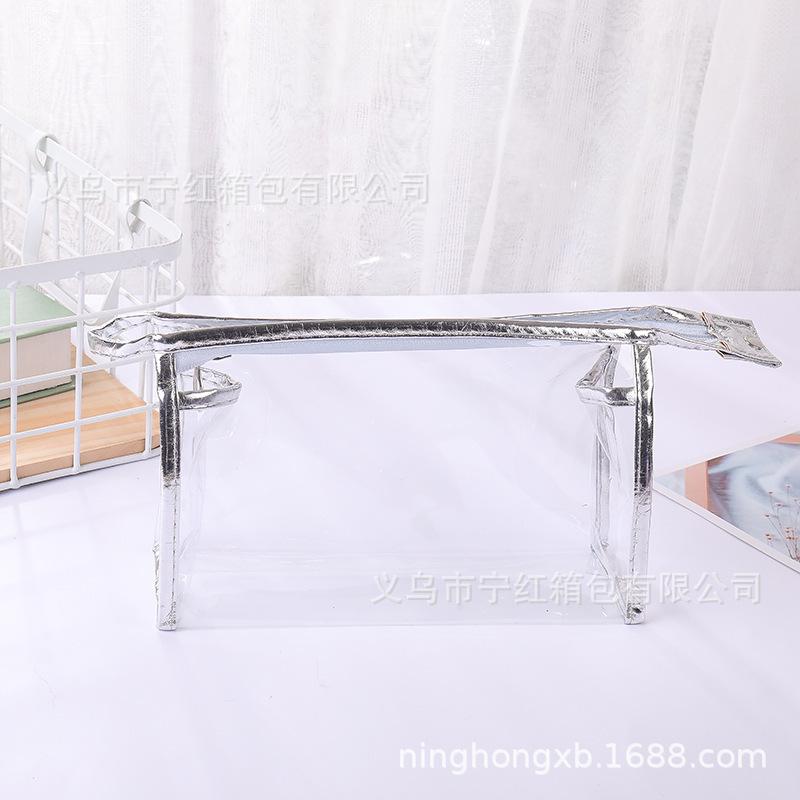 Водонепроницаемая прозрачная сумка из ПВХ, косметичка, ручная сумка для туалетных принадлежностей, модная сумка для хранения большой вместимости