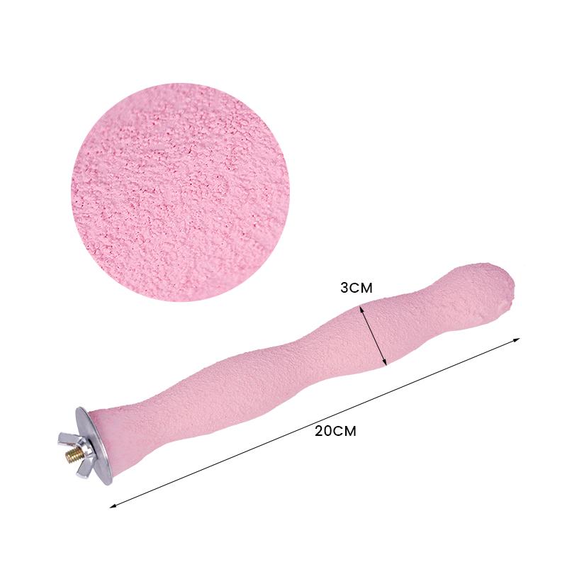 Parrot Paw Grinding Wooden Stick Sprayed with Colored Sands Bird Parakeet Parrot Toy Grinder Grinding Rod Gripper pet Supplies