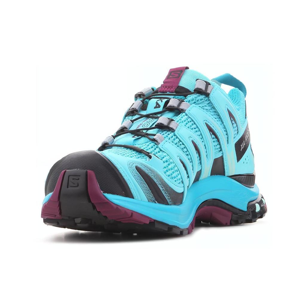 SALOMON XA Pro 3D V9 Fabric Durable Breathable Low-Top Hiking Shoes Women Hiking Shoes Blue 400896