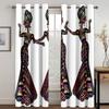 Современные Минималистичные Африканские Женщины Абстрактное Искусство Солнцезащитные Шторы 2 Панели Гостиная Спальня Балкон Кухня Декоративные Шторы