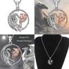 Креативное ожерелье из сплава с драконом и девушкой для уникальных любителей моды с подарочной коробкой