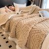 New Carved Velvet Warm Autumn Winter Blanket for Bed Soft Fluffy Sofa Blankets Warmth Cozy Coral Flannel Sofa Cover Blanket Nap