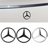 WAK3   9cm Car Rear Trunk Emblem Badge Sticker For Mercedes-Benz W205 W211 W212 GLC Car Tail Emblem Decals Interior Mouldings HBT-BENC