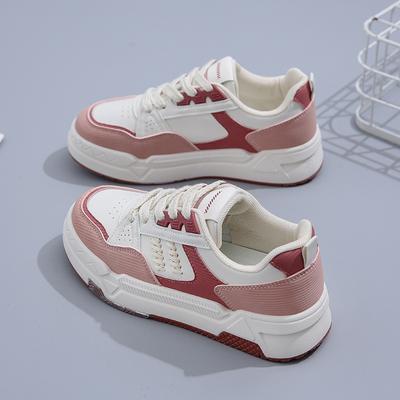 Белые туфли для женщин. Осенние новые универсальные кроссовки на толстой подошве для студенток. Повседневные кроссовки для женщин. Обувь.