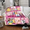 Princesses Pink Fantasy Blanket Soft Throw Blanket For Home Bedroom Bed Sofa Travel Office Solid Christmas Blanket