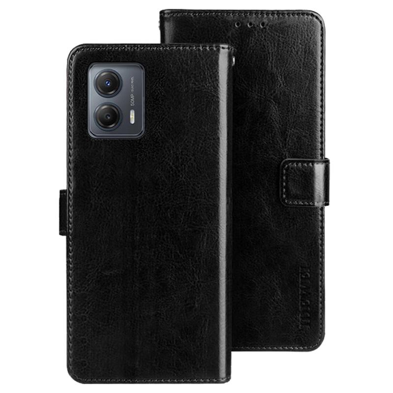 IDEWEI For Motorola Moto G53 5G/G23 4G/G13 4G Anti-Scratch PU Leather Flip Phone Cover Protective Case Stand Feature Crazy Horse Texture Wallet