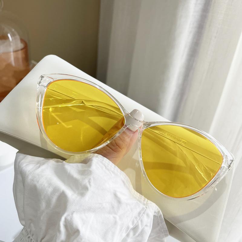 Солнцезащитные очки Retro Hottie Black Cat-Eye, женские, квадратные, круглые, с большим лицом, тонкие, для близорукости, высококачественные солнцезащитные очки