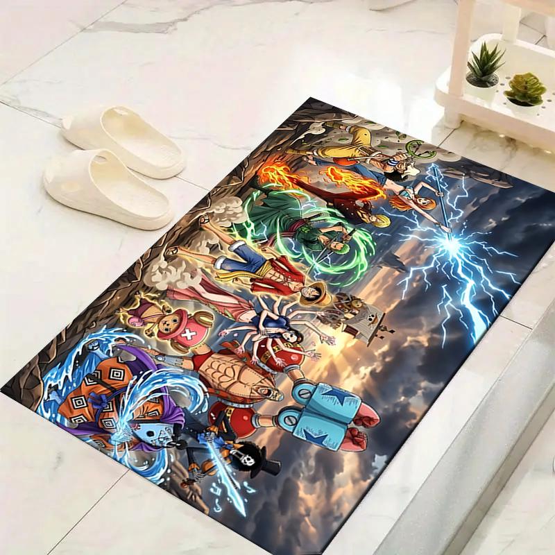 1Pc One Piece Adventure Rug, Office Carpet Indoor Outdoor Doormat, Non-Slip, Comfortable, Living, Christmas Halloween, Xmas Gift S1946