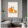 Декор Nordic S минималистичные настенные художественные картины абстрактные модные велосипедные лимонно-оранжевые фрукты с принтом холст картины кухня