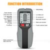 Настенный сканер Stud Finder, ручной детектор с ЖК-дисплеем для дерева, металла и проводов переменного тока, серый