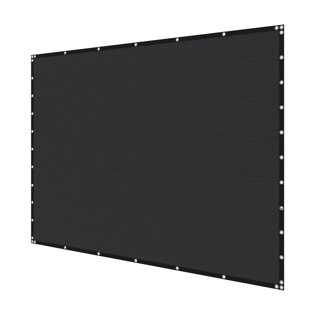 90% Sun Shade Cloth Privacy Screen 10 x 12 ft for Patio Garden (Black)