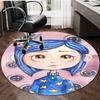 1pc Coraline Design Printed Area Round Carpet for Bedroom Living Room Home Decor Rugs Mat Non Slip Mat Rug for Bedside