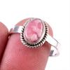 Natural Rhodochrosite Gemstone 925 Solid Sterling Silver Jewelry Ring S.9 G8g23