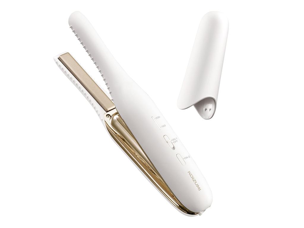 Koizumi Hair Iron Cordless Straight Iron 10mm USB Rechargeable Compatible with Overseas 2 Level Temperature Adjustment White KHS-8650/W