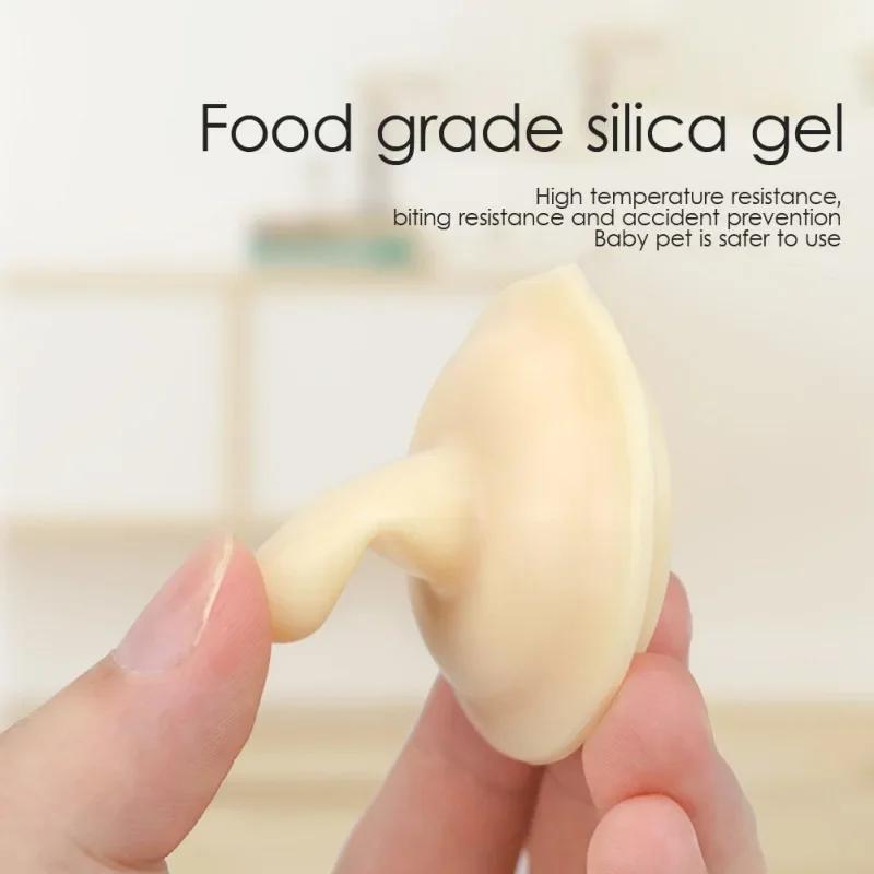 Соска для кормления новорожденных домашних животных, соска для кормления собак, кошек, хомяков, кроликов, котят, щенков, бутылочка для кормления, шприц с силиконовой соской