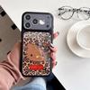 Чехол для iPhone 15/17/16 PRO MAX с леопардовым принтом и мультяшным котенком Китти, с защитой от падения