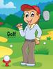 Книга Golf Libro Da Colorare 1 : 1