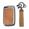 Чехол для ключа Toyota с защитой от ретрансляционной атаки, держатель для смарт-ключа, ПУ кожа, цинк
