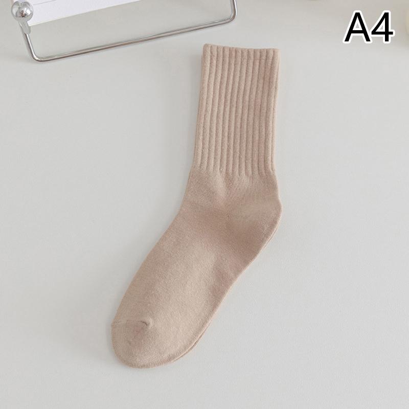 1 пара черно-белых женских носков, осенне-зимние носки среднего размера, корейские японские трендовые носки