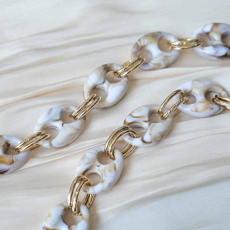 Новая цепочка для телефона, милый аксессуар, съемные детали, бежевый, синий, резиновый шейный ремешок через плечо, цепочка для телефона, акриловый ремешок на плечо, подвесная цепочка