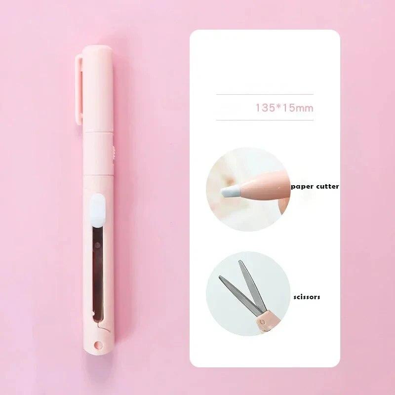 1 шт. Складные ножницы для карандашей, журнальный резак для бумаги, студенческий мини-нож для экспресс-доставки, канцелярские принадлежности, новые