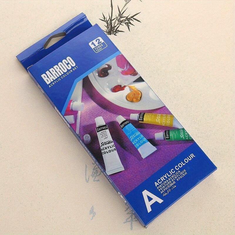 12ml of 12Colors/SetAcrylic Paint Color Set Acrylic Paints Pigment for Artists Ceramic Stone Wall Craft Paints Color Pigments