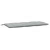 Garden Bench Cushion Melange Light Grey 120 x 50 x 7 cm Fabric