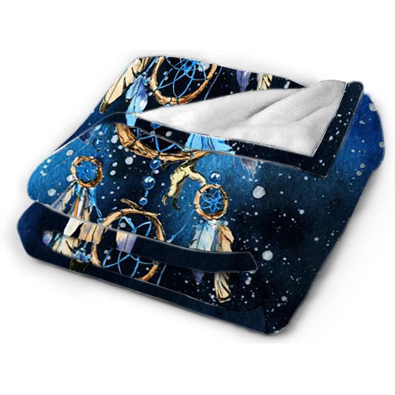 Printed Blanket Comfortable Soft Sofa Talk Blanket
