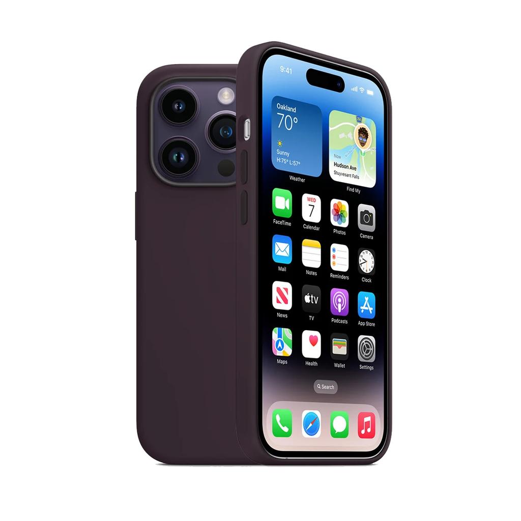 Оригинальный чехол для беспроводной зарядки iPhone 14 Pro Max Plus Apple Case Magsafe Liquid Silicone Case Magnetic Full Protect Cover