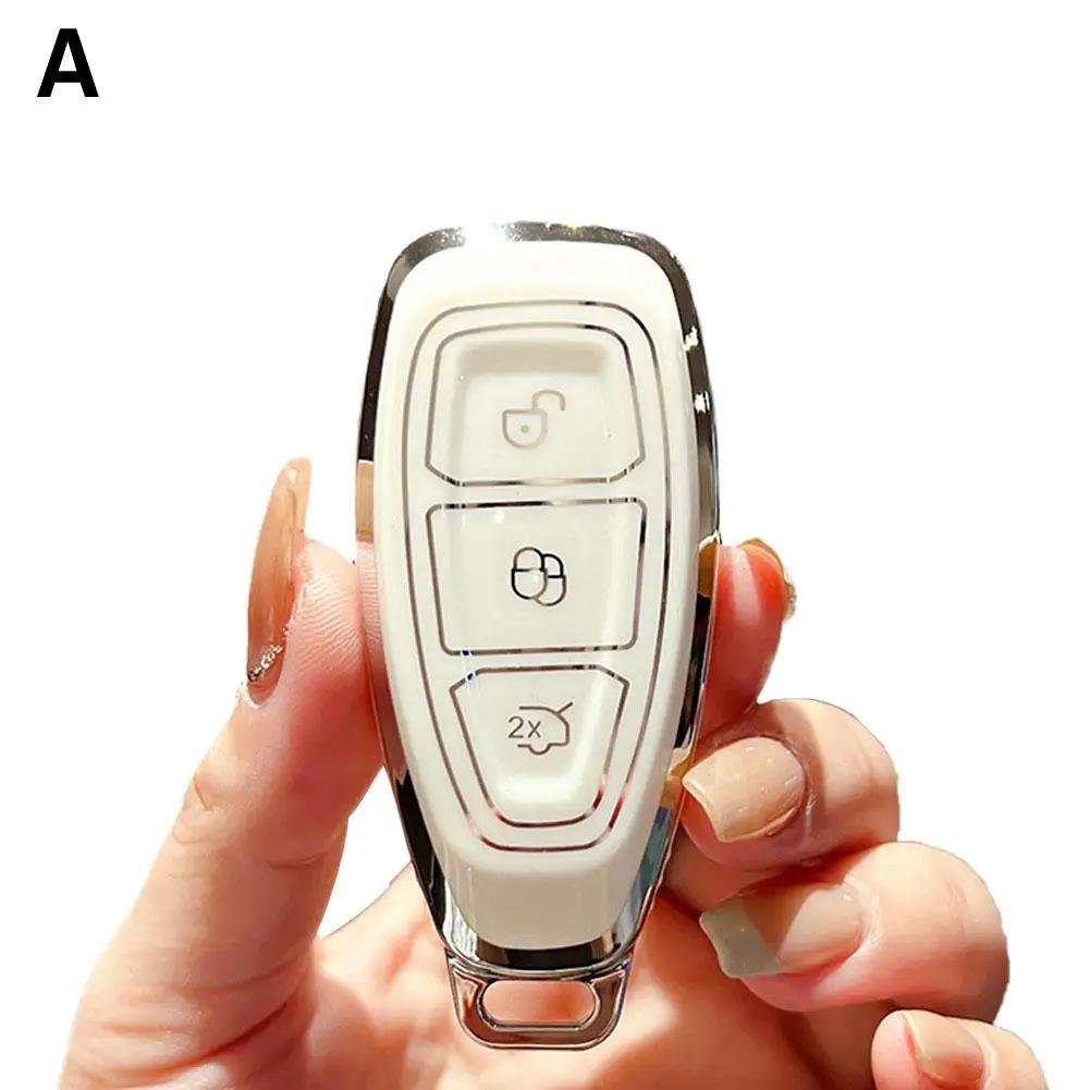 1 шт. чехол для смарт-ключа автомобиля, чехол для FORD Focus 3 4 ST Mondeo 3 4 Fiesta Fusion Kuga Ecosport, защитный брелок, аксессуары G8M6