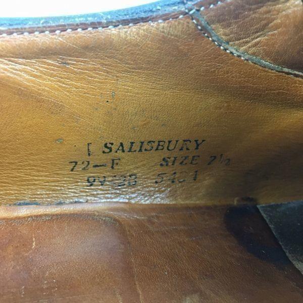 Burberry S Сделано в Англии Винтажные туфли-монки черные размер 26.0 мужские(ИСПОЛЬЗОВАЛ)