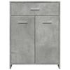 Bathroom Cabinet Sideboard, Bathroom Cabinet, Living Room Sideboard, Concrete Grey 60x33x80 Cm Engineered Wood